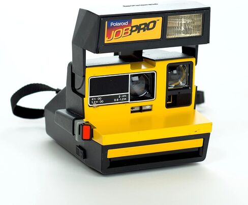 كاميرا Polaroid JobPro 600 للأفلام الفورية - إصدار أصفر متين - كاميرا قديمة من النوع 600 (متجددة) in Kuwait