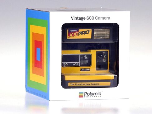 كاميرا Polaroid JobPro 600 للأفلام الفورية - إصدار أصفر متين - كاميرا قديمة من النوع 600 (متجددة) in Kuwait