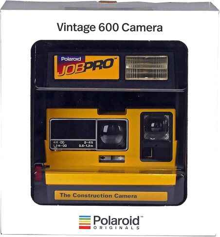 كاميرا Polaroid JobPro 600 للأفلام الفورية - إصدار أصفر متين - كاميرا قديمة من النوع 600 (متجددة) in Kuwait