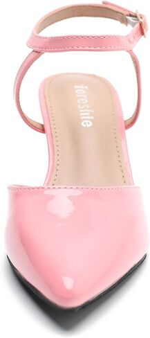 fereshte Women's Pointed Toe Ankle Strap Heels, Kitten Heel Pumps, Slingback Sandals in Saudi Arabia