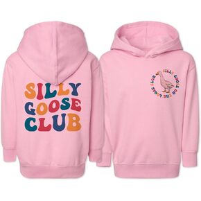 سويت شيرت بقلنسوة للأطفال من Silly Goose Club من الأمام والخلف in Kuwait
