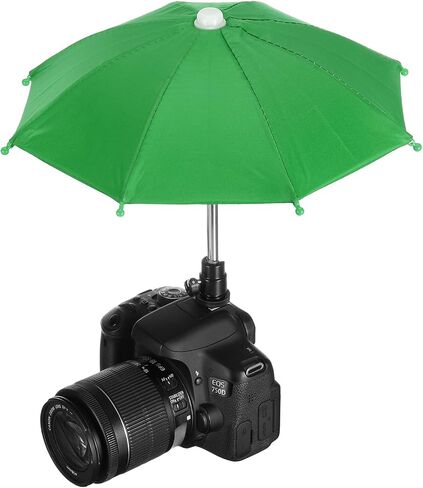 PATIKIL Camera Umbrella, 10.6 Inch Sunshade Camera Hot Shoe Umbrella Protector Waterproof Rain Cover Protector for Nikon, Green in Saudi Arabia