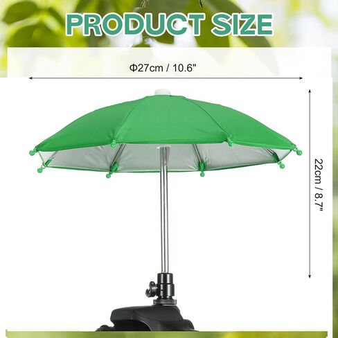 PATIKIL Camera Umbrella, 10.6 Inch Sunshade Camera Hot Shoe Umbrella Protector Waterproof Rain Cover Protector for Nikon, Green in Saudi Arabia