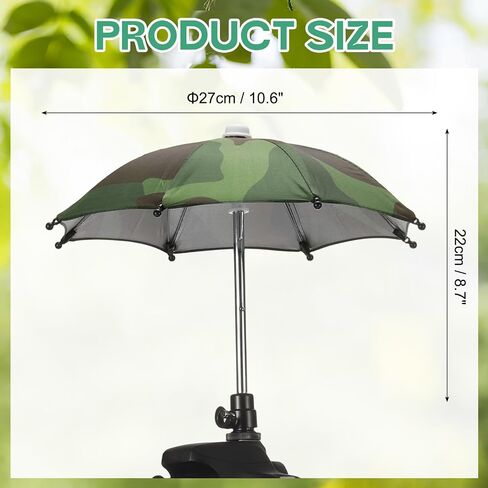 PATIKIL Camera Umbrella, 10.6 Inch Sunshade Camera Hot Shoe Umbrella Protector Waterproof Rain Cover Protector for Nikon, Camouflage in Saudi Arabia