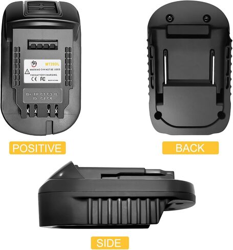 محول MT20DL لماكيتا 18 فولت إلى محول بطارية DeWalt 20 فولت DCB200، تحويل لبطارية ماكيتا 18 فولت لاستخدام أداة ديوالت 20 فولت in Kuwait