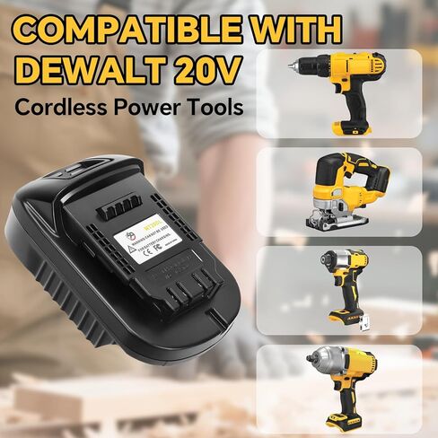 محول MT20DL لماكيتا 18 فولت إلى محول بطارية DeWalt 20 فولت DCB200، تحويل لبطارية ماكيتا 18 فولت لاستخدام أداة ديوالت 20 فولت in Kuwait