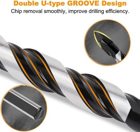 7PCS Carbide Drill Bits for Wood, Metal, and Plastic, Durable and Heat-Resistant, Ideal for DIY and Professional Use in Saudi Arabia