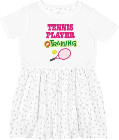 inktastic Future Tennis Player in Training Toddler Dress in Saudi Arabia