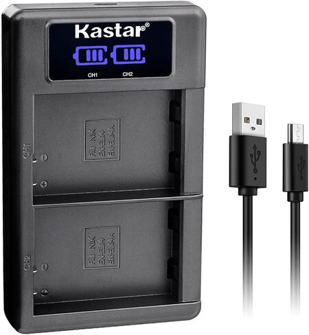 Kastar EN-EL14 2-Pack Battery and LKD2 USB Charger Compatible with Nikon DF D3100 D3200 D3300 D3400 D3500 D5100 D5200 D5300 D5500 D5600 DSLR Camera in Saudi Arabia