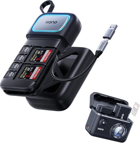 llano عبوتان من بطاريات NP-FZ100 وشاحن USB مزدوج سريع بقدرة 18 وات، وقارئ بطاقات SD/Micro SD عالي السرعة 2 في 1 in Kuwait