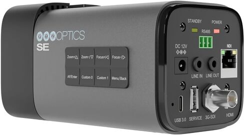 كاميرا PTZOptics Studio SE Hive-Linked PTZ مع تكبير بصري 20x - بث عالي الدقة لخدمات الكنيسة والتعليم والأحداث عبر الإنترنت - رمادي | 2X72 ترايبود | 2X كابل إيثرنت | 2 × كابل فيديو | أكثر in Kuwait