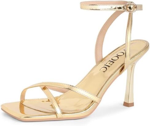 Womens Sandals,Heels of Women, Open Toe Strappy Sandals Ankle Strap High Heel Sandals for Wedding Party Daily Wear in Kuwait