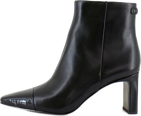 Sam Edelman Women's Saige Ankle Boot, Black Leather, 7.5 in Saudi Arabia