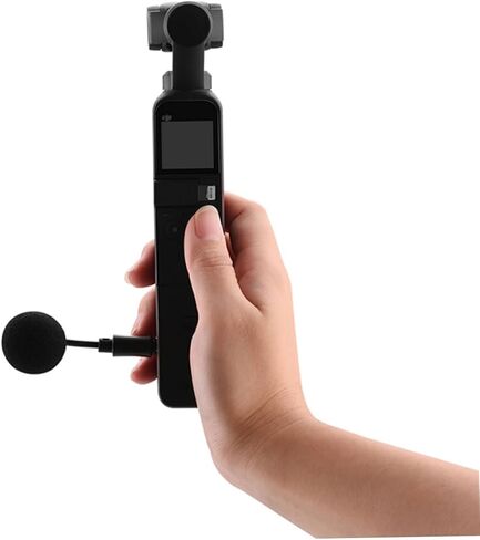Mini Condenser Microphone for with Wind Cover Compact Vlogging Mic for Interviews Streaming and Video Lightweight and Design in Saudi Arabia