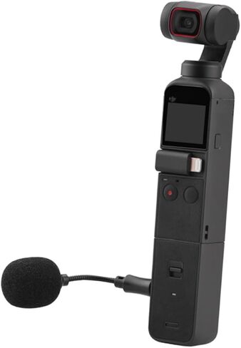 Mini Condenser Microphone for with Wind Cover Compact Vlogging Mic for Interviews Streaming and Video Lightweight and Design in Saudi Arabia
