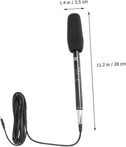1set Portable Interview Microphone for Camera and Smartphone Outdoor Live Streaming Microphone Shock Absorption and Noise Reduction for Recording and Photography in Saudi Arabia