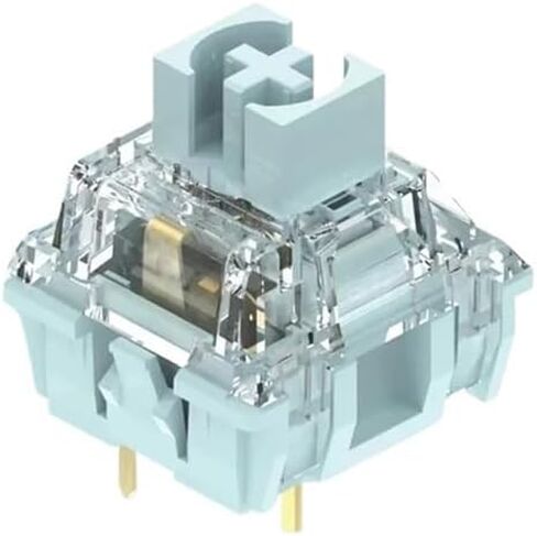 Silent Bluish White Switch Mechanical Keyboard Mute Tactile 3 Pin 42 gf Dual Gold Plated Spring SMD RGB Double Mute Switches(70PCS) in Saudi Arabia