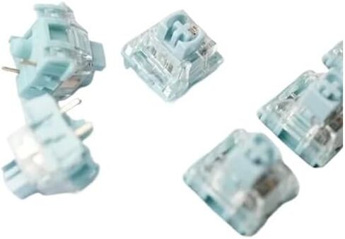 Silent Bluish White Switch Mechanical Keyboard Mute Tactile 3 Pin 42 gf Dual Gold Plated Spring SMD RGB Double Mute Switches(70PCS) in Saudi Arabia