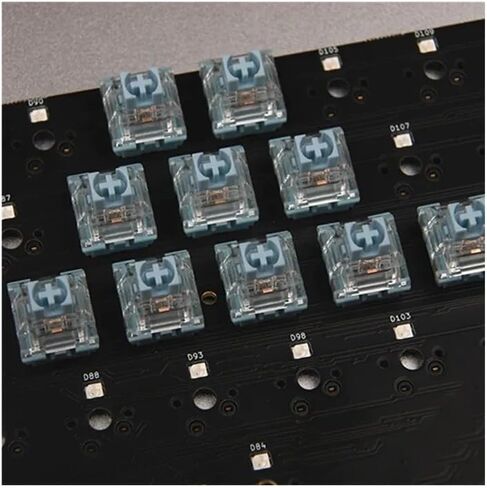 Silent Bluish White Switch Mechanical Keyboard Mute Tactile 3 Pin 42 gf Dual Gold Plated Spring SMD RGB Double Mute Switches(70PCS) in Saudi Arabia