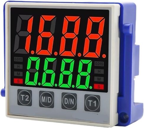 سلسلة DC AC 24V 220V 240V 380V مرحل الوقت الرقمي الذكي القابل للبرمجة بدقة 0.01S-99990h مع قاعدة المقبس (GE48S-2Z 24-240V) in Saudi Arabia