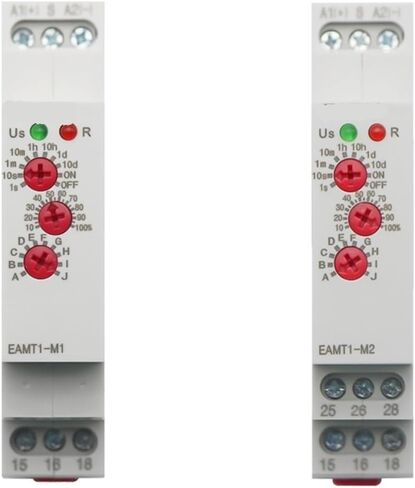 12-240VAC/DC Rail Type 0.1 Second -10 Days Time Delay Relay 16A/250VAC Multifunction Timer Relay with 10 Function Choices(EAMT1-M2) in Saudi Arabia