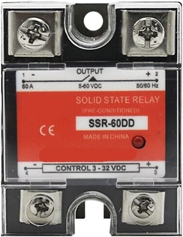 SSR-25DD SSR-40DD SSR 10A 60A 80A 100A Single Phase Solid State Relay Module DC 3-32V Input DC 5-60V Output Voltage Transformer(SSR-10DD) in Saudi Arabia