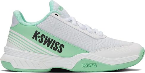 حذاء تنس Speedex 2 للسيدات من K-Swiss (أبيض/ نعناعي نيون/ أسود). in Saudi Arabia