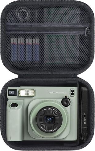 حقيبة تخزين متوافقة مع كاميرا Fujifilm INSTAX Wide 400 / Wide 300 الفورية (حافظة خضراء اللون) in Saudi Arabia