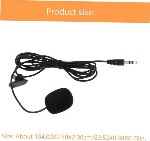 5pcs Clip Phone Microphones for Recording Professional Lavalier Mics for Video Chat Teaching Interviews Compatible Laptops Smartphones Design Black in Saudi Arabia