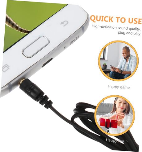 5pcs Clip Phone Microphones for Recording Professional Lavalier Mics for Video Chat Teaching Interviews Compatible Laptops Smartphones Design Black in Saudi Arabia
