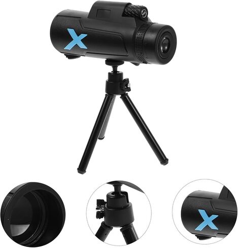 NUOBESTY High-Power Monocular Telescope for Adults with Tripod and Smartphone Adapter Portable Bird Watching Tool for Outdoor Wildlife Observation and Space Compact Handheld Zoom Lens for in Saudi Arabia