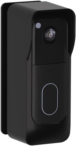 Blink Doorbell Vinyl Siding Mount for 2nd Gen (2025 Model) – Angle Mount Wedge for Blink Video Doorbell (4" Standard Vinyl, Hardi Board, Aluminum), with Removal Key & Screws (Black) in Saudi Arabia