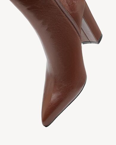 NEWBELLA Women's British Style Ankle Boots - Fashionable Vegan Leather Short Boots, Versatile Chunky Heel Booties for Everyday Wear in Saudi Arabia