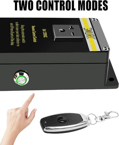 220V Automatic Vacuum Dust Collector Starter Outlet Switch, with 2Pcs Wireless Remote Control & 50CM Power Cord & Manual On/Off Switch, for Home or Woodworking Place Dust Extractor in Kuwait
