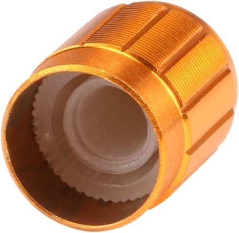 10Pcs Professional Potentiometer Knob 15 * 16.5mm Rotary Switch Volume Adjustment Hat Switch Caps Sliver Black Gold Aluminum Alloy(One Size) in Saudi Arabia