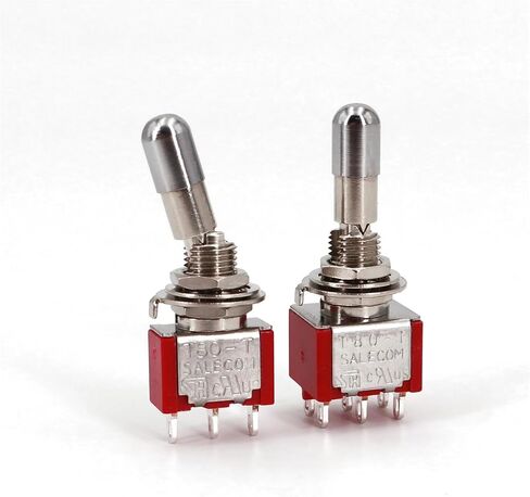 SH T80-T Series Round Top Anti-mishandling Locking Lever 6.35mm Panel Toggle Switch(T8013-LKB) in Saudi Arabia