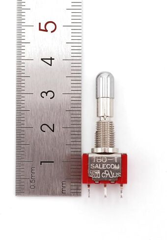 SH T80-T Series Round Top Anti-mishandling Locking Lever 6.35mm Panel Toggle Switch(T8013-LKB) in Saudi Arabia