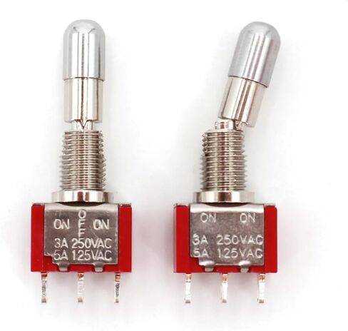 SH T80-T Series Round Top Anti-mishandling Locking Lever 6.35mm Panel Toggle Switch(T8013-LKB) in Saudi Arabia