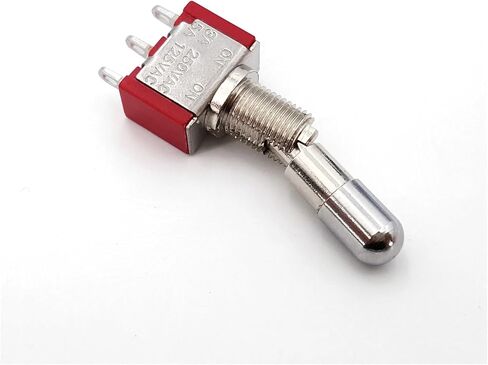 SH T80-T Series Round Top Anti-mishandling Locking Lever 6.35mm Panel Toggle Switch(T8013-LKB) in Saudi Arabia