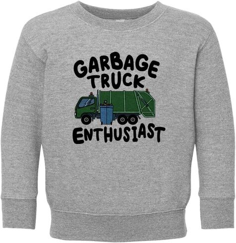 Garbage Truck Enthusiast Kids Sweatshirt Toddler in Saudi Arabia