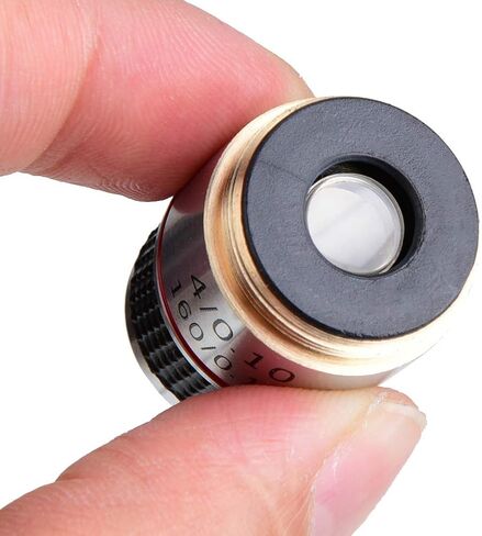 Ymiko Aluminum Alloy Optical Lens Achromatic Objective Lens with a Compact Length of 30.5mm for Biological Studies and lab Work in Saudi Arabia