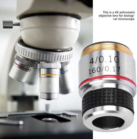 Ymiko Aluminum Alloy Optical Lens Achromatic Objective Lens with a Compact Length of 30.5mm for Biological Studies and lab Work in Saudi Arabia