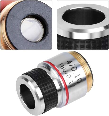 Ymiko Aluminum Alloy Optical Lens Achromatic Objective Lens with a Compact Length of 30.5mm for Biological Studies and lab Work in Saudi Arabia