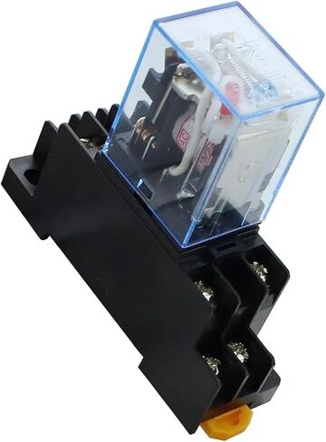10set AC/DC 12V 24V 36V 48V 110V 220V Coil Power Relay LY2NJ with Socket(DC,12V) in Saudi Arabia