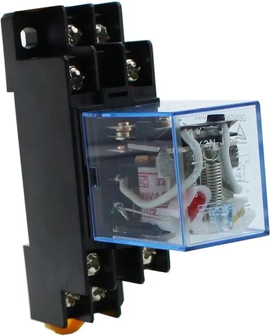 10set AC/DC 12V 24V 36V 48V 110V 220V Coil Power Relay LY2NJ with Socket(DC,12V) in Saudi Arabia