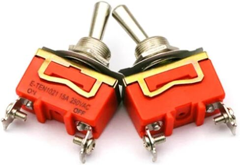 E-TEN1021 2-Pin SPST 2 Terminal ON-Off 15A 250V تبديل التبديل البرتقالي (E-TEN1021) in Saudi Arabia