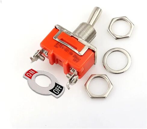 E-TEN1021 2-Pin SPST 2 Terminal ON-Off 15A 250V تبديل التبديل البرتقالي (E-TEN1021) in Saudi Arabia