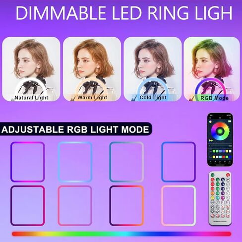 Portable Photo Booth for iPad with Soft-Light Umbrella,Selfie Station Shell Stand Photobooth Machine with RGB Light and Flight Case for Rental Events Wedding (Machine+Mini Printer) in Saudi Arabia