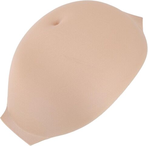 Focket Fake Pregnant Belly, Lightweight Memory Foam Pregnancy Belly Bump with Hook and Closure for Halloween Cosplay Stage Performance (8-10 Months) in Saudi Arabia