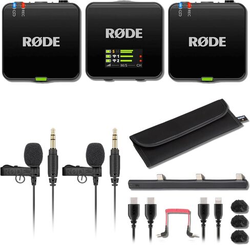 نظام ميكروفون لاسلكي صغير الحجم Rode Wireless GO (Gen 3) مع Rode Charge Case+ in Kuwait